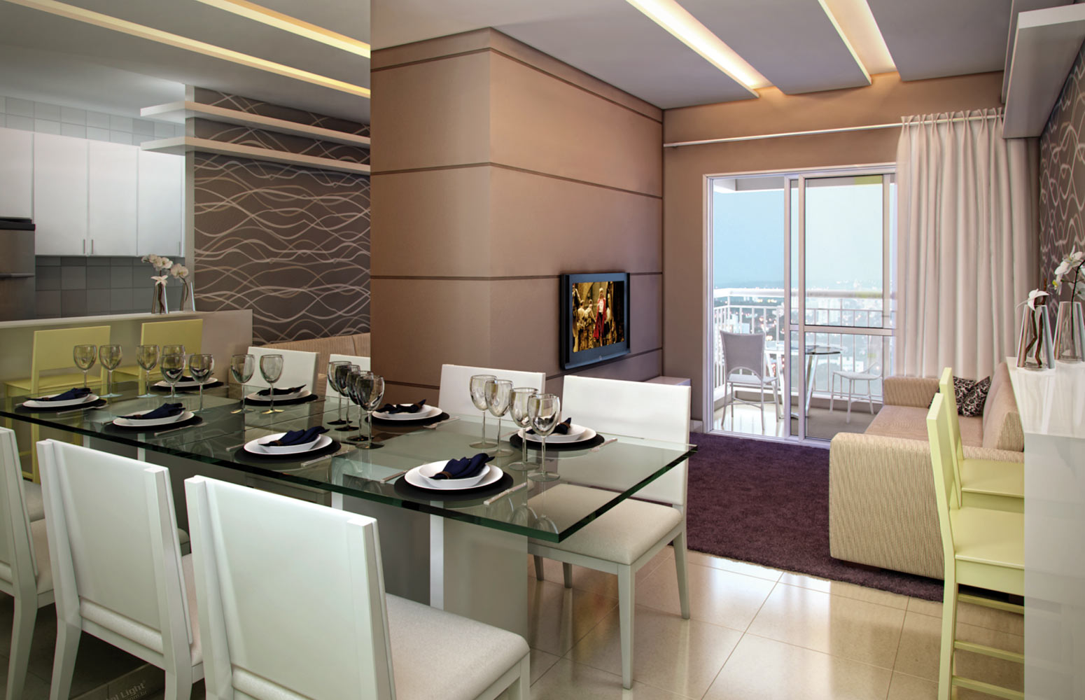 Living apartamento 64m²