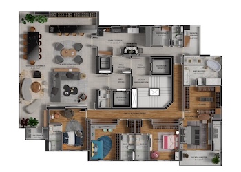 Planta Apto. 260m²