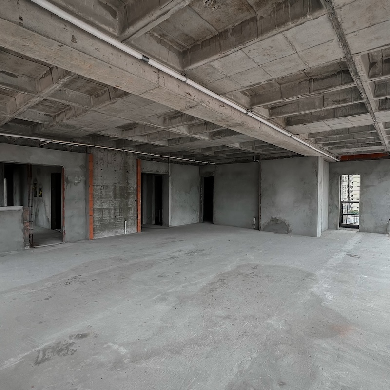 Reboco interno e instalac%u0327o%u0303es hidrossanita%u0301rias do apartamento tipo