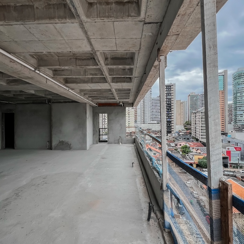 Reboco interno e instalac%u0327o%u0303es hidrossanita%u0301rias do apartamento tipo